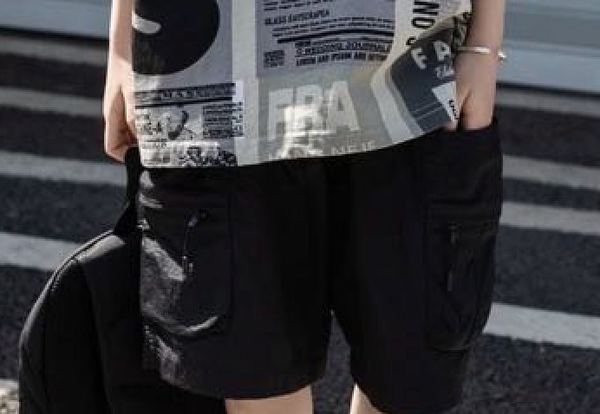 Black Cargo Shorts