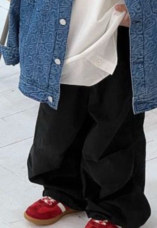Wide-Leg Parachute Pants