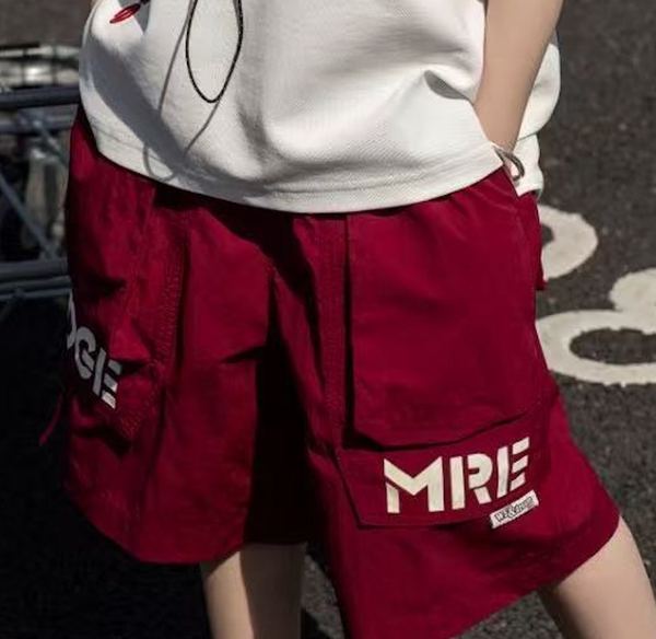 Burgundy Cargo Shorts