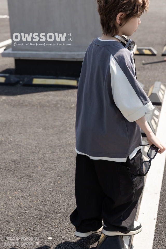 Black Parachute Cargo Pants, Black, kids, photo 4 of 10