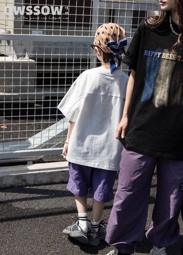 Brushstroke Graphic Tee, White or Black, kids, photo 5 of 5