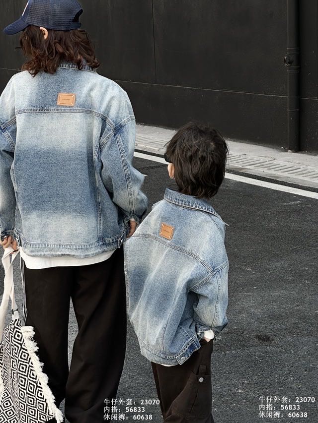 Washed Denim Jacket, Blue, kids, photo 4 of 6