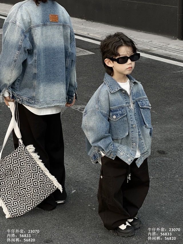 Washed Denim Jacket, Blue, kids, photo 6 of 6