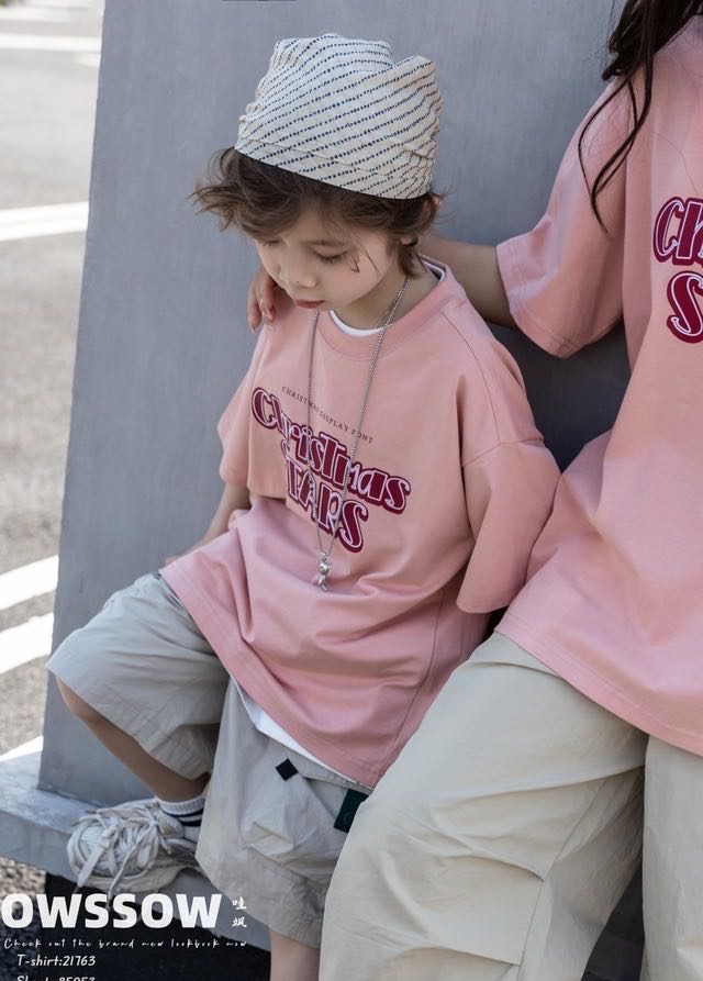Pink Slogan Tee, Pink, kids, photo 3 of 5