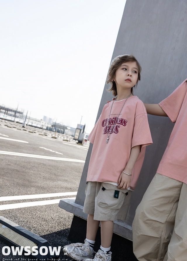 Pink Slogan Tee, Pink, kids, photo 4 of 5