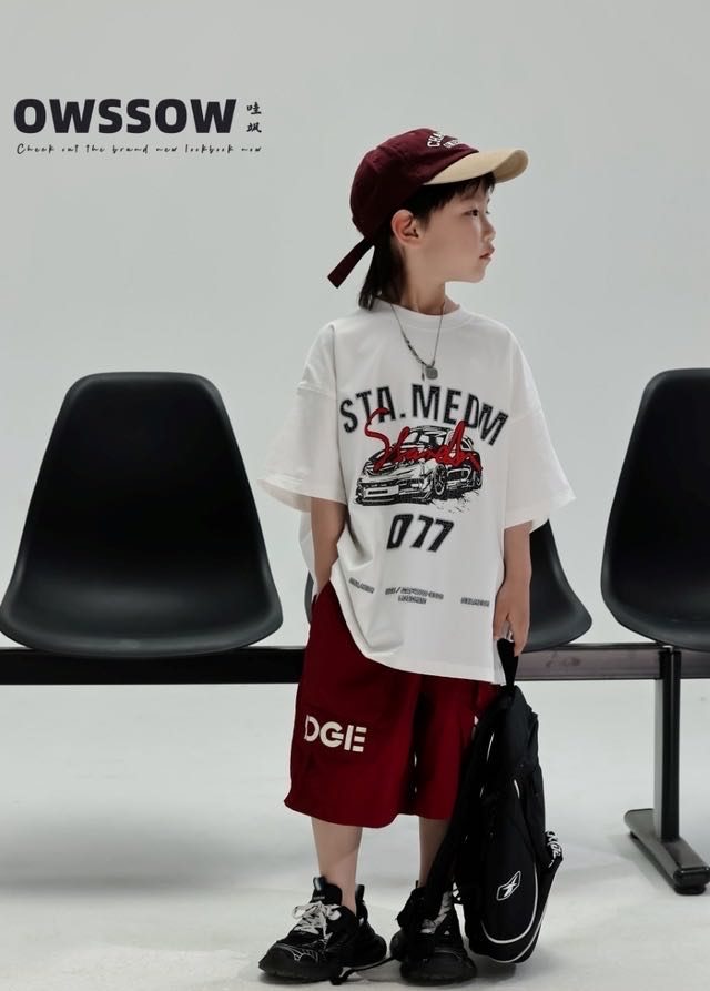Burgundy Cargo Shorts, Burgundy, kids, photo 3 of 9