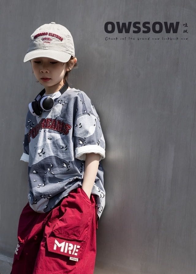Grey Printed Tee, Grey, kids, photo 3 of 5