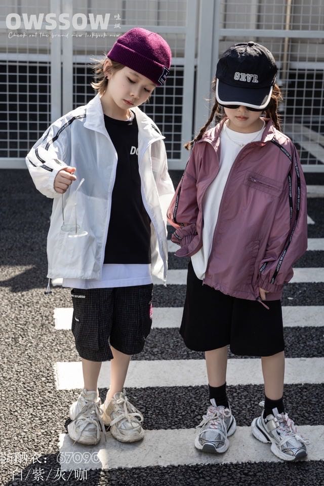 Lightweight Zip-Up Jacket, White or Mauve, kids, photo 4 of 9