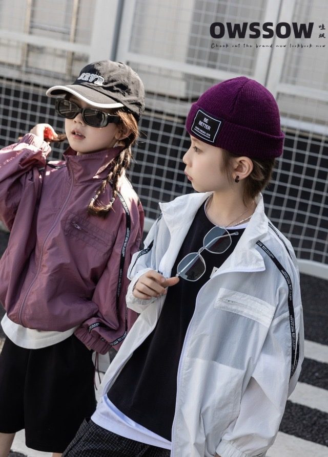 Lightweight Zip-Up Jacket, White or Mauve, kids, photo 7 of 9