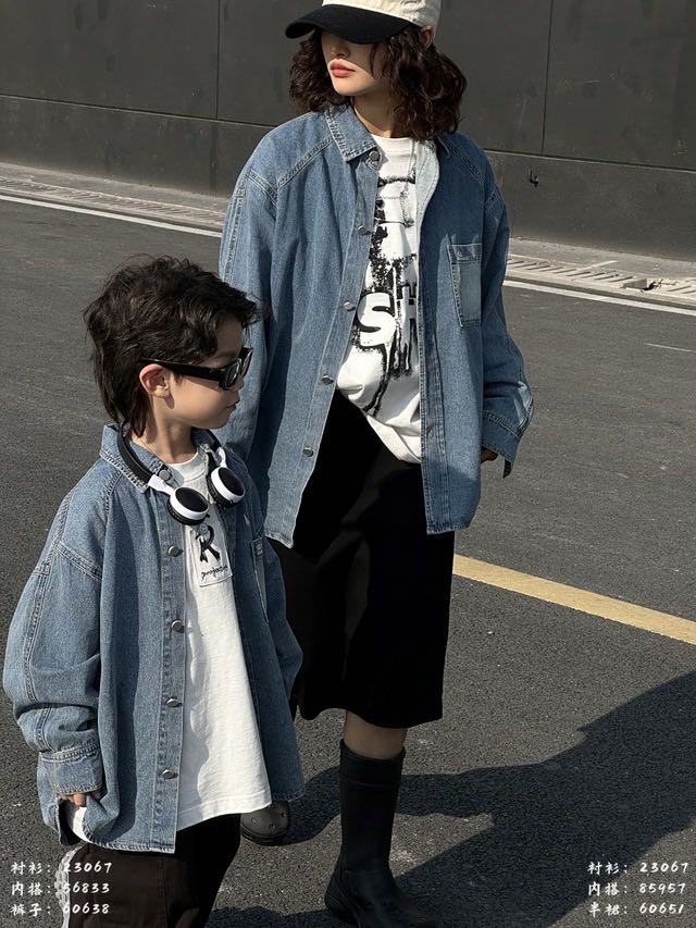Washed Denim Shirt Jacket