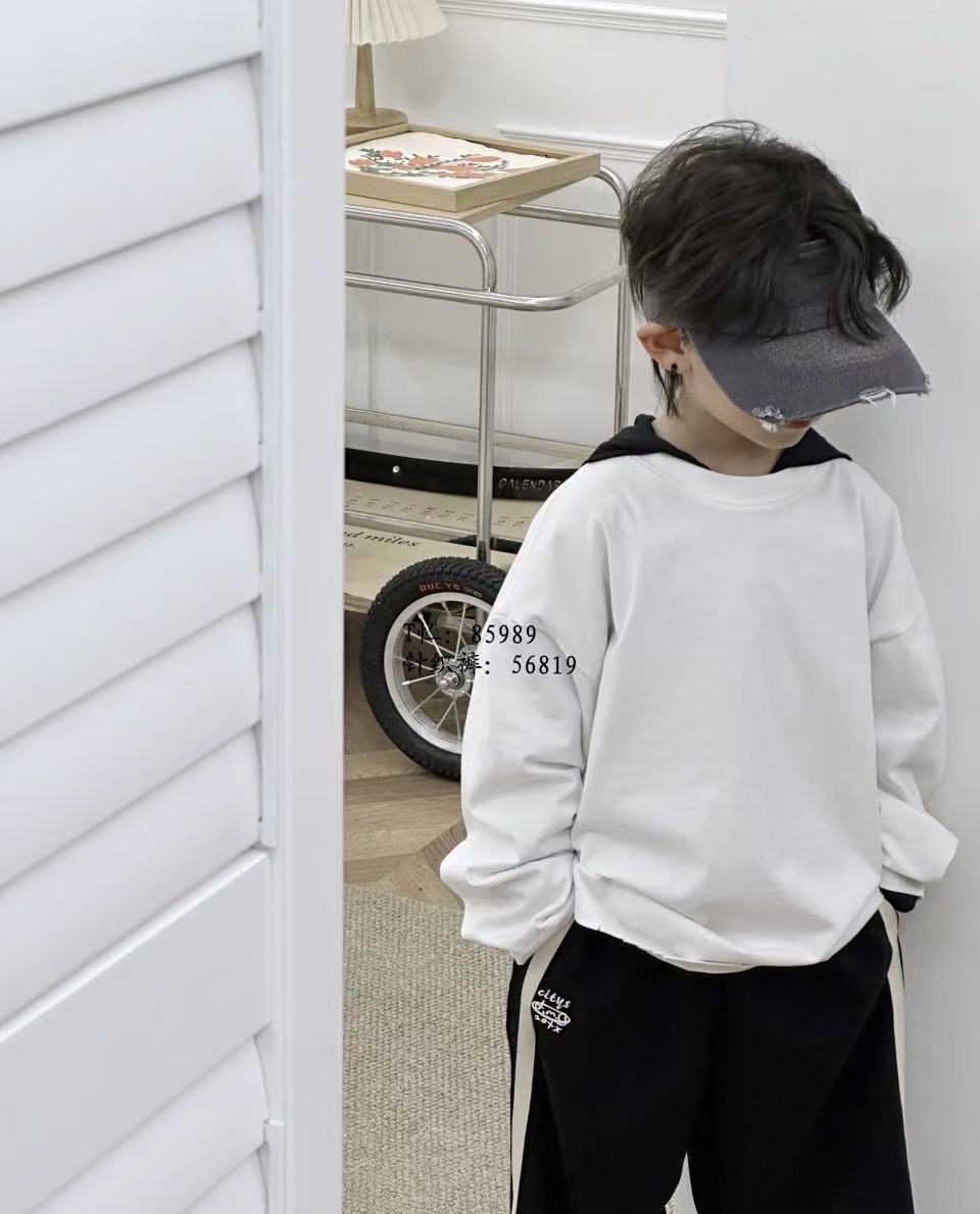 White Oversized Sweatshirt, White, kids, photo 3 of 10