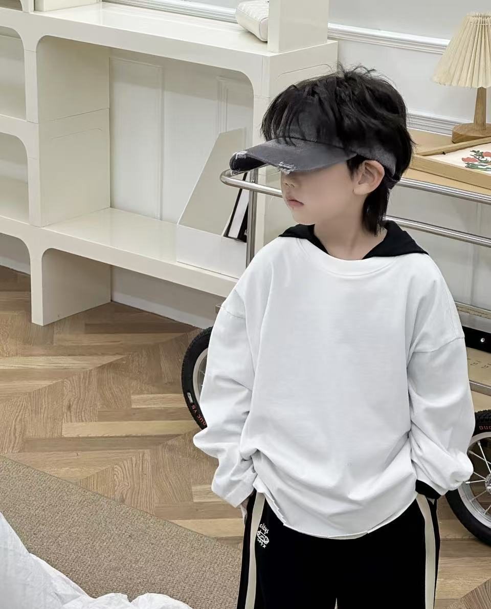 White Oversized Sweatshirt, White, kids, photo 4 of 10