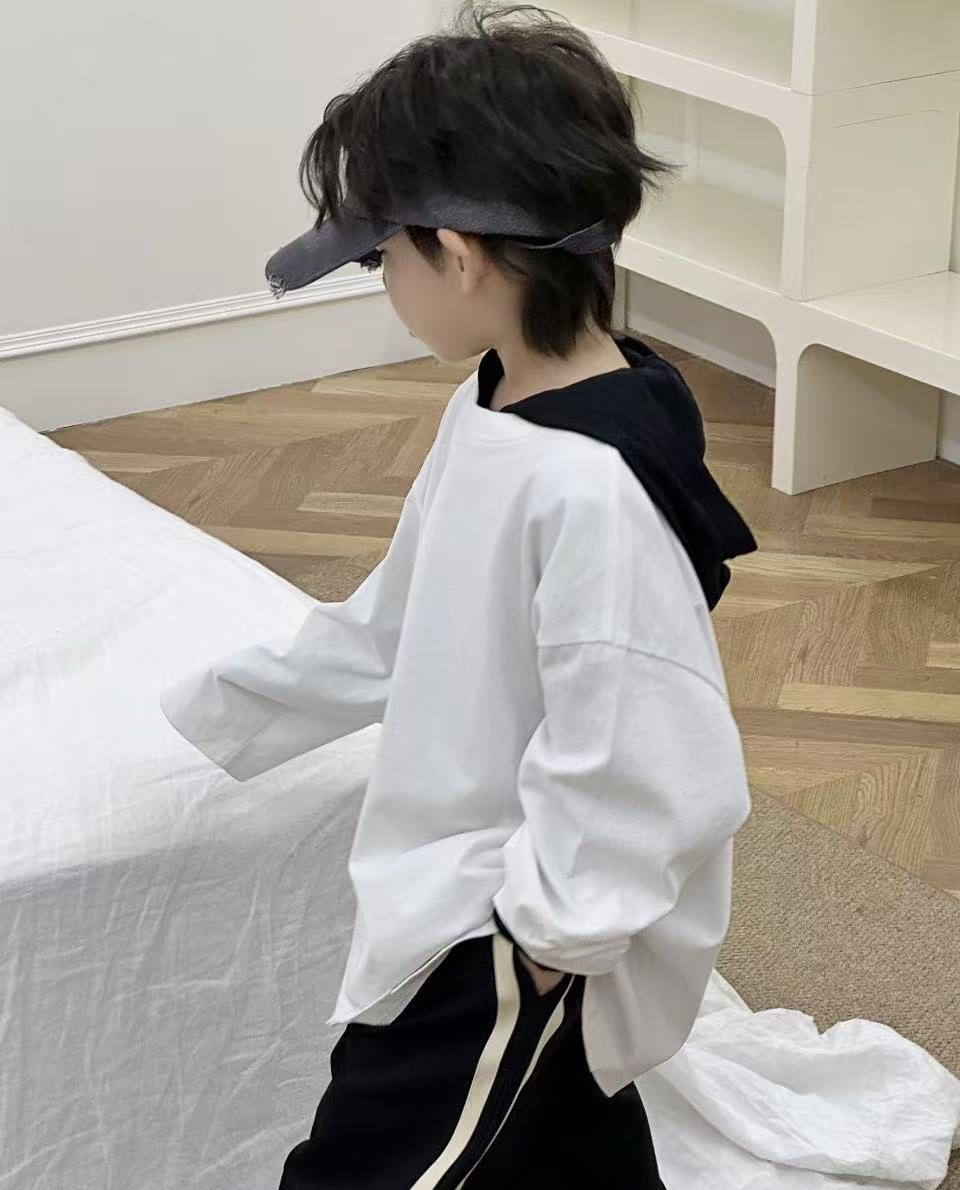 White Oversized Sweatshirt, White, kids, photo 6 of 10