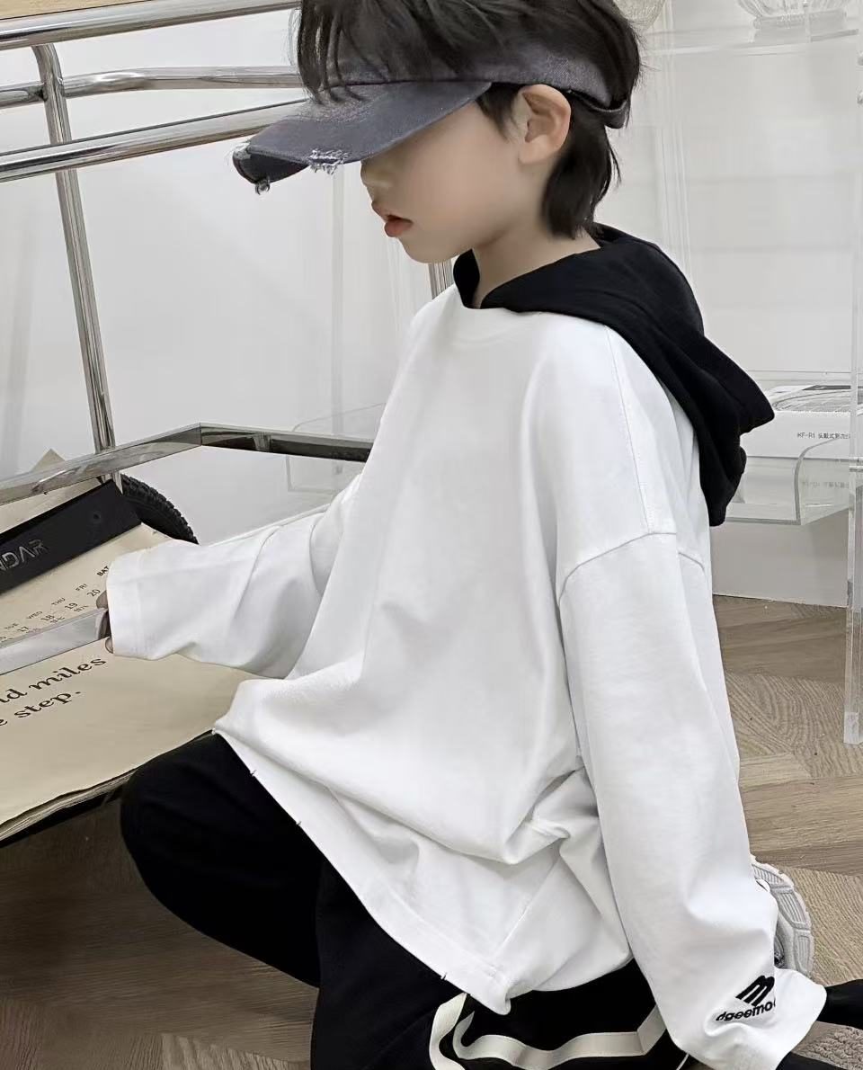 White Oversized Sweatshirt, White, kids, photo 10 of 10