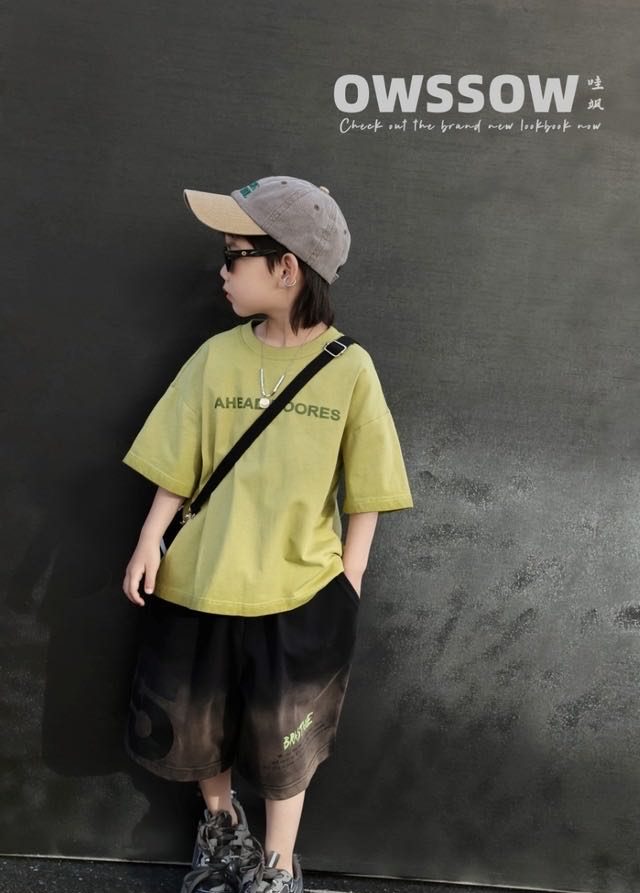Lime Green Tee, Lime green, kids, photo 4 of 4
